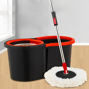Home Spin Mop and Bucket Set for Wet and Dry Floor Cleaning with Supplies