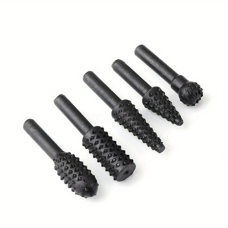 5Pcs 1/4 Inch Drill Bit Set for Woodworking, Wood Carving and Cutting