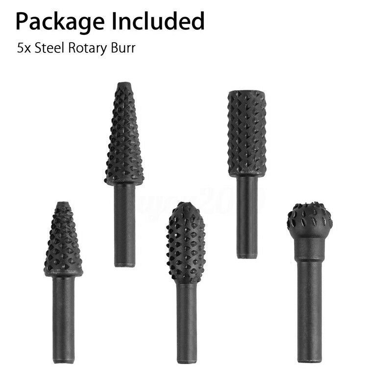 5Pcs 1/4 Inch Drill Bit Set for Woodworking, Wood Carving and Cutting