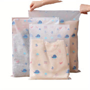 Set of 10 Waterproof EVA Storage Bags for Travel Clothing and Underwear Organization