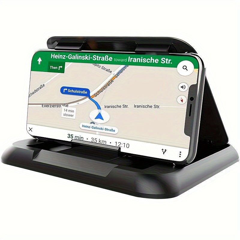 Silicone Car Phone Mount with Adjustable Stand Waterproof Non-Slip Dashboard Holder