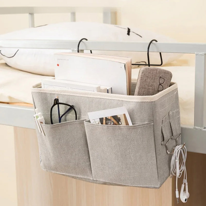 Baby Crib Organizer Hanging Storage for Essential Care Items and Bed Accessories
