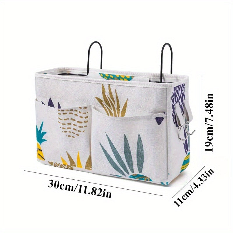 Baby Crib Organizer Hanging Storage for Essential Care Items and Bed Accessories