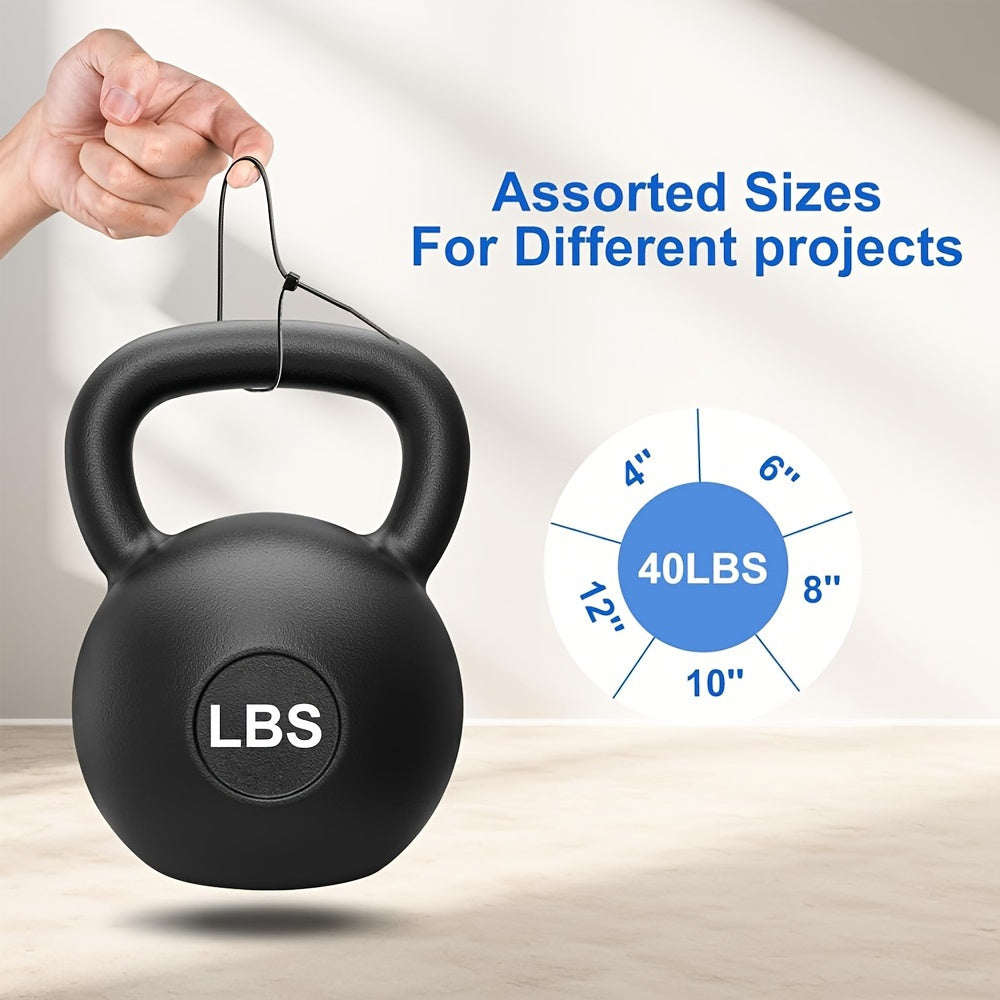 Juego de 500 bridas de nylon negro de uso pesado, varias tamaños, para exteriores, jardinería