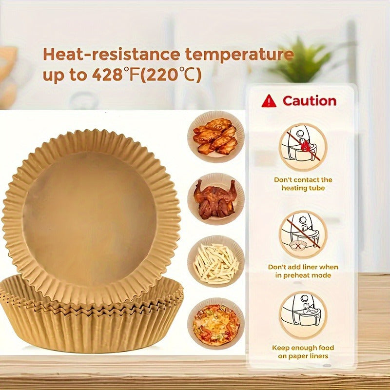 Сделайте уборку легкой с этими 100 одноразовыми, жиронепроницаемыми вкладышами для фритюрницы. Эти 7,9-дюймовые круглые вкладыши, предназначенные для корзин объемом 5-8 кварт, имеют антипригарное покрытие и идеально подходят для легкой готовки.