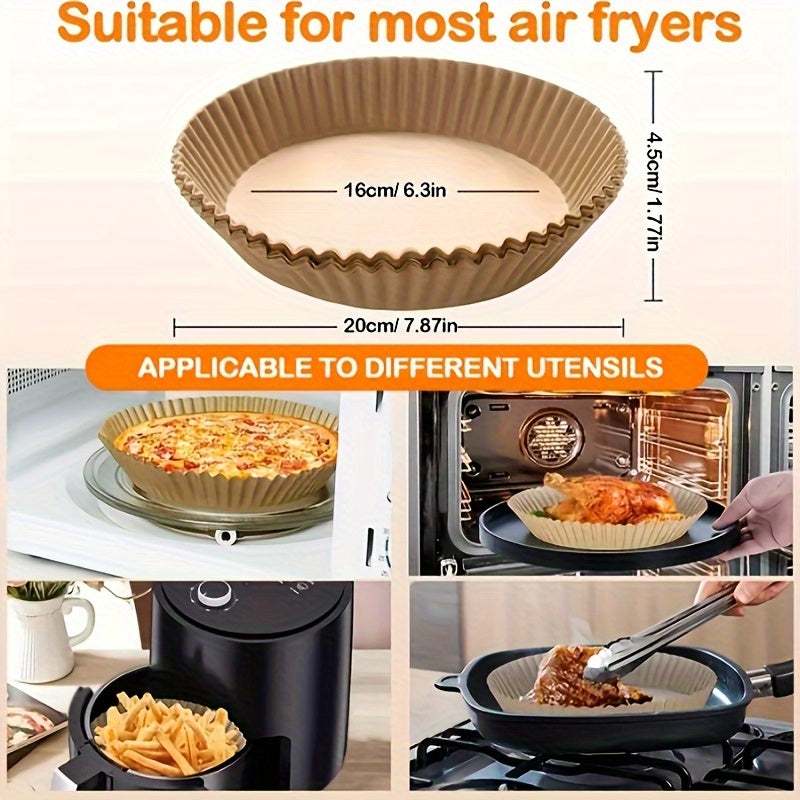 Double-Sided Silicone Oil Disposable Liner for Air Fryer Non-Stick Baking Paper