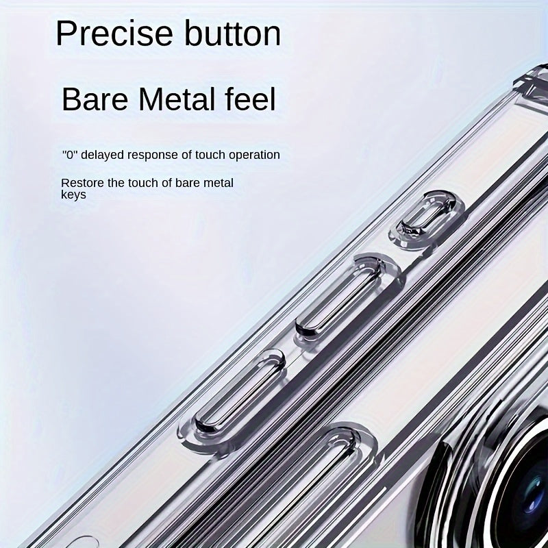 Transparent TPU Phone Case for iPhone 16, 15, 14, 13, 12, 11, XR, X, XS, 7, 8 Plus