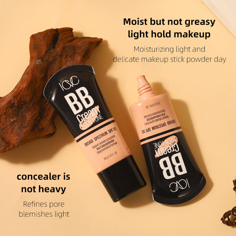 Base de maquillaje BB para mujer de cobertura total, a prueba de agua y de larga duración