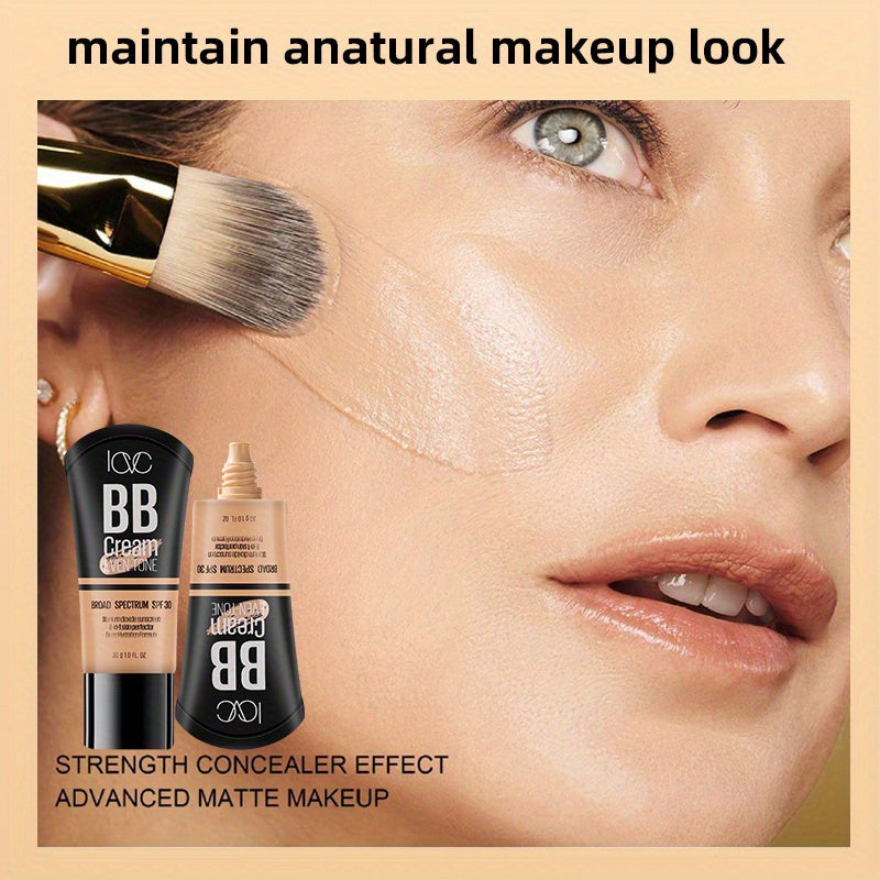 Base de maquillaje BB para mujer de cobertura total, a prueba de agua y de larga duración