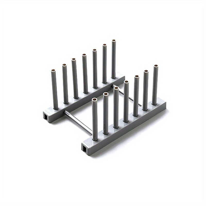 Estante de secado para platos de cocina con soporte ajustable para platos y estante de cerámica removible