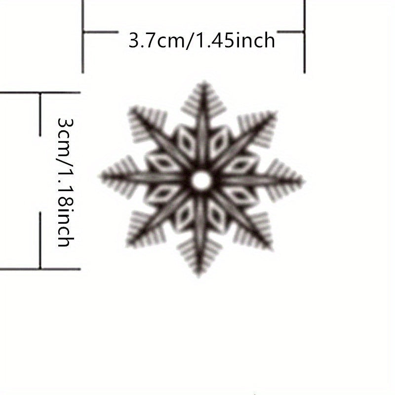 80 White Static Cling Snowflake Window Decals for Holiday Glass Decor