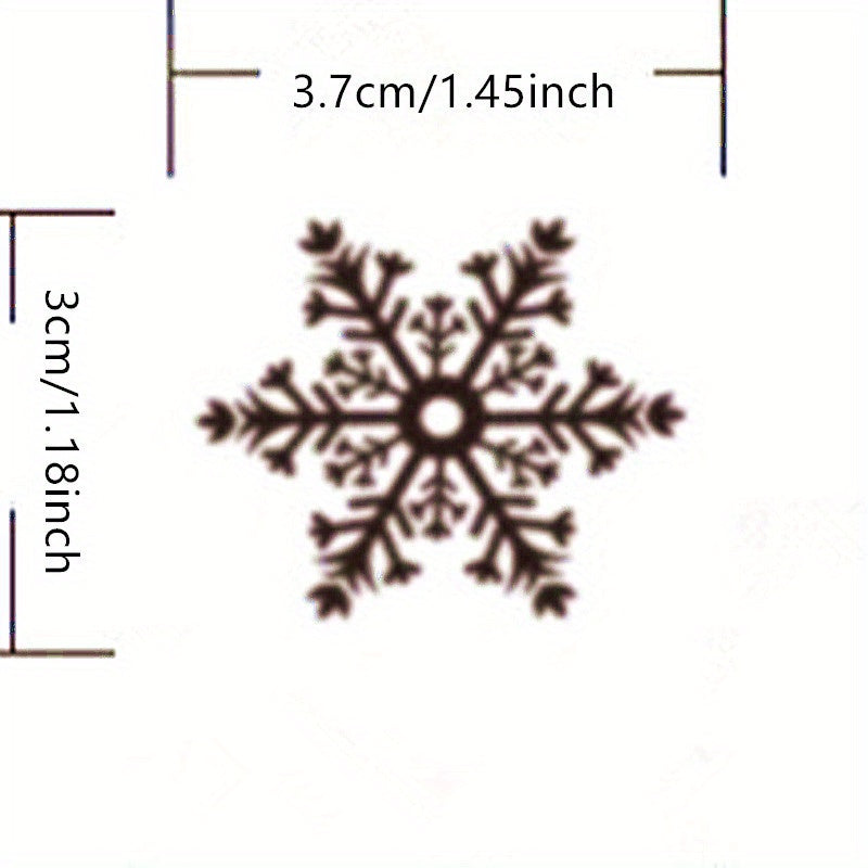 80 White Static Cling Snowflake Window Decals for Holiday Glass Decor