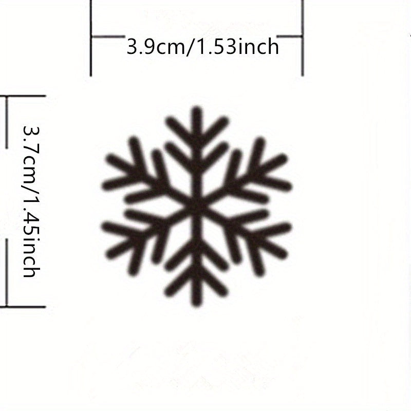 80 White Static Cling Snowflake Window Decals for Holiday Glass Decor