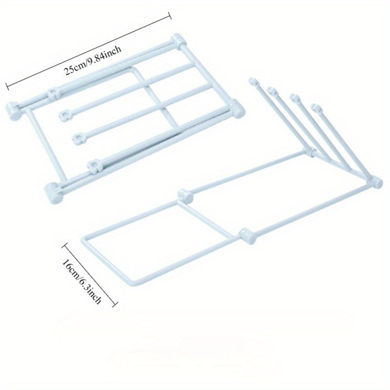 Foldable Towel Rack for Kitchen Towels and Dishcloths Space-Saving Organizer