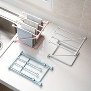 Perchero plegable para toallas de cocina y trapos de limpieza, organizador que ahorra espacio