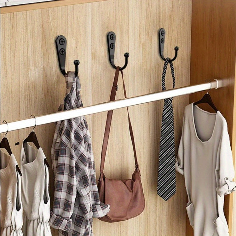 Heavy-Duty Rust-Resistant Wall Hooks Set for Kitchen and Bathroom Storage 10 Pieces