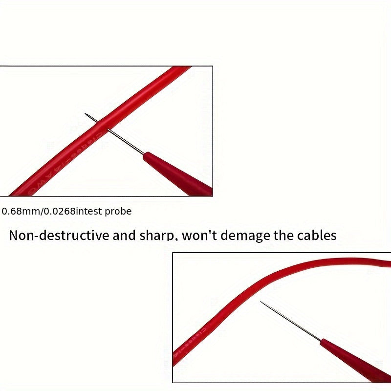 Multimeter Test Probe Back Probe Insulation Puncture Needle Car Tool Kit