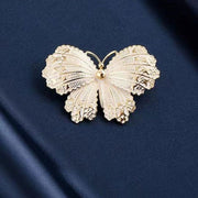 Women’s Butterfly Brooch Pin Rhinestone Alloy Elegant Fashion Accessory for Coats and Sweaters