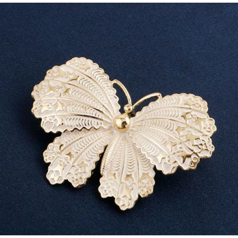 Women’s Butterfly Brooch Pin Rhinestone Alloy Elegant Fashion Accessory for Coats and Sweaters