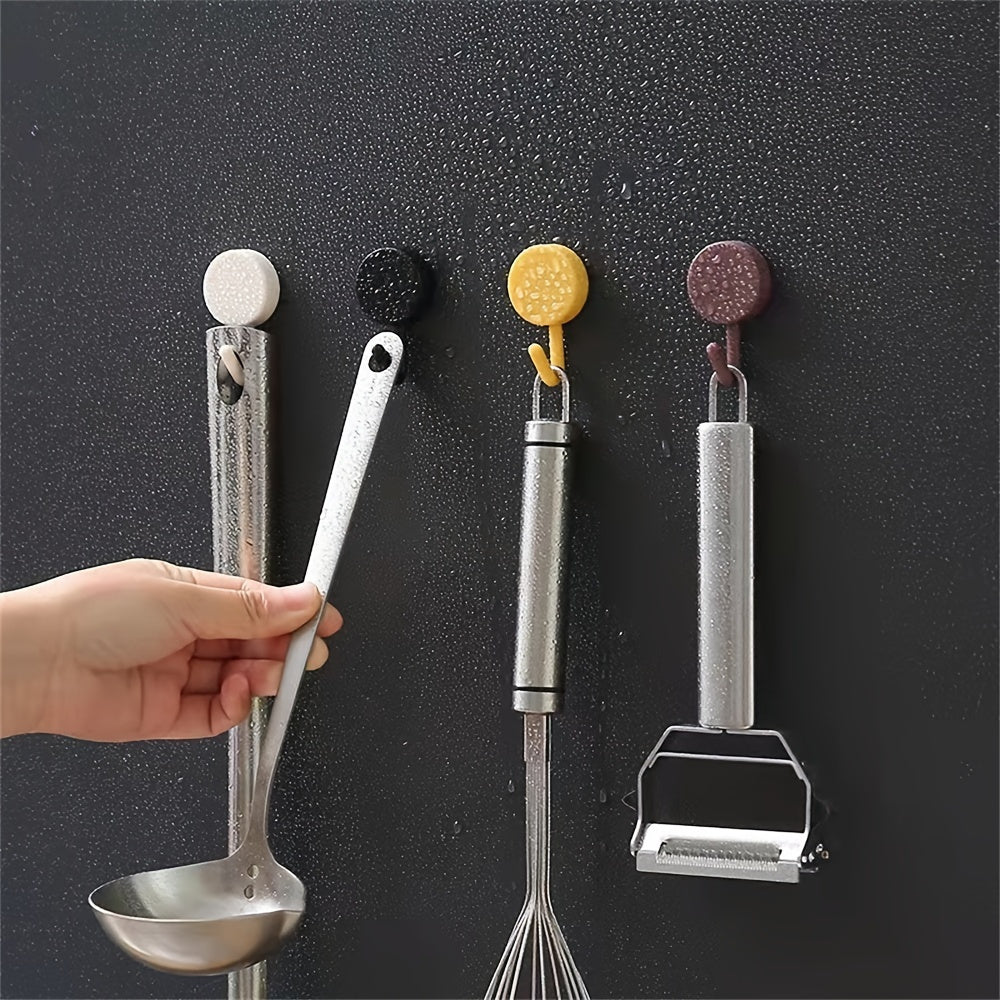 Self-Adhesive Wall Hooks for Keys Coats Towels and Home Decor