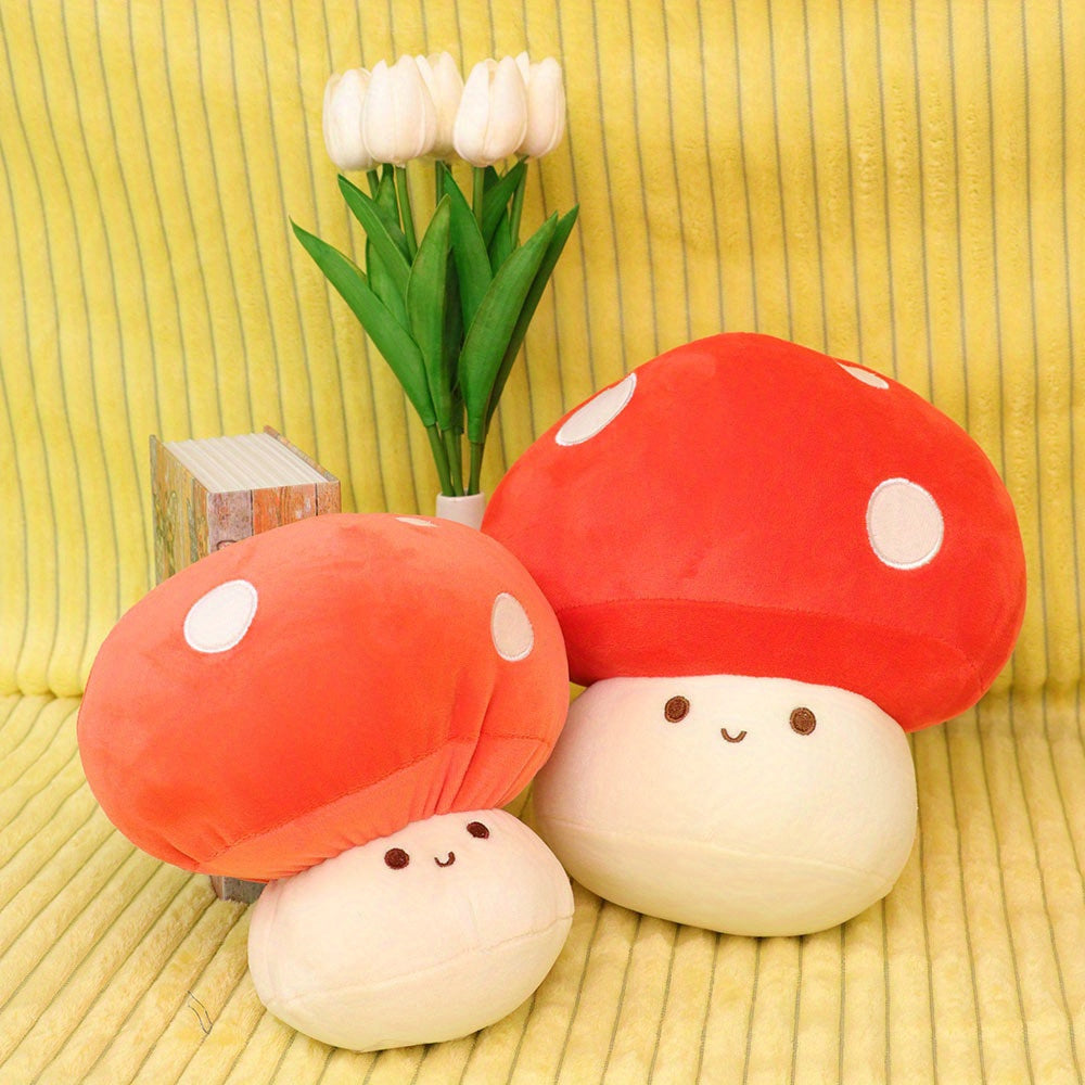 Qizil shirin qo'ziqorin yumshoq o'yinchoq, qizlar va bolalar uchun mukammal, Rojdestvo va tug'ilgan kunlar uchun ideal.