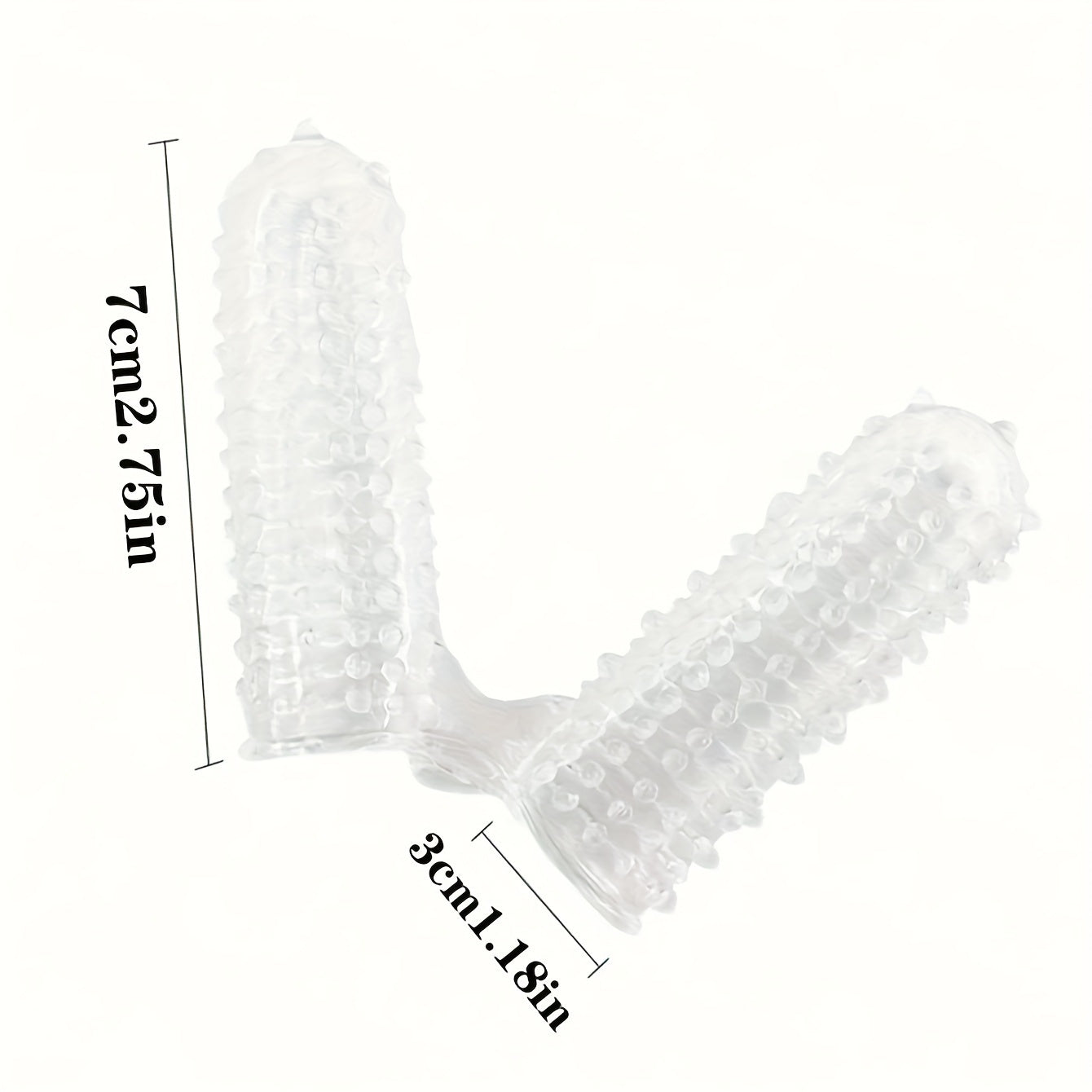 ayollar uchun Kristal G-Spot barmoq to'plamlari Ikki barmoq uchun tokchali kattalar jinsiy o'yinchoqlari