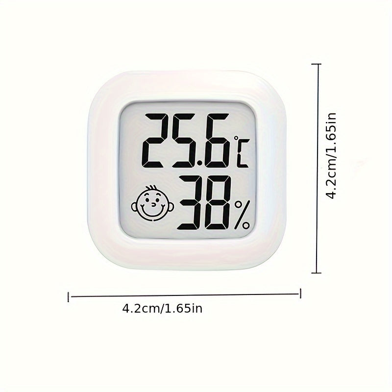 Digital Thermometer Hygrometer, Portable, Accurate Home Temperature and Humidity Monitor in Pink White Mint Green