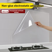 Plastic Electrostatic Wall Protective Film Waterproof Oil-Proof for Kitchen Tiles Home