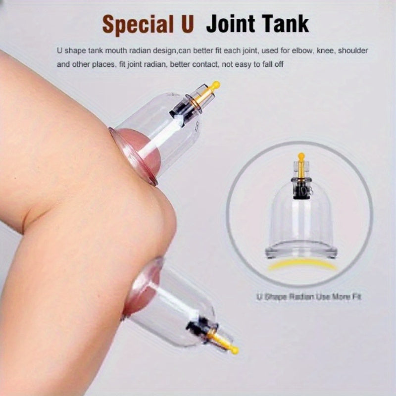 32 ta so'rish chashkalari bilan uyda foydalanish uchun vakuum chashka to'plami.