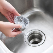 100-Pack Fabric Kitchen Sink Strainers Food Waste Catchers Drain Cleaner Clog Prevention