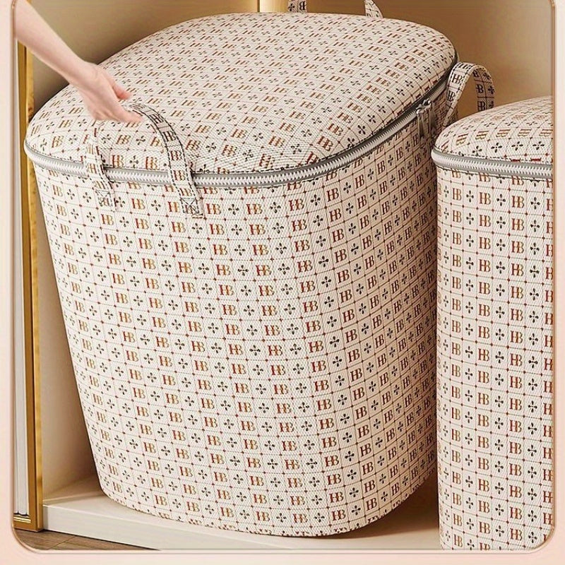 Bolsa de almacenamiento resistente al agua para ropa y edredones, organizador versátil con cremallera