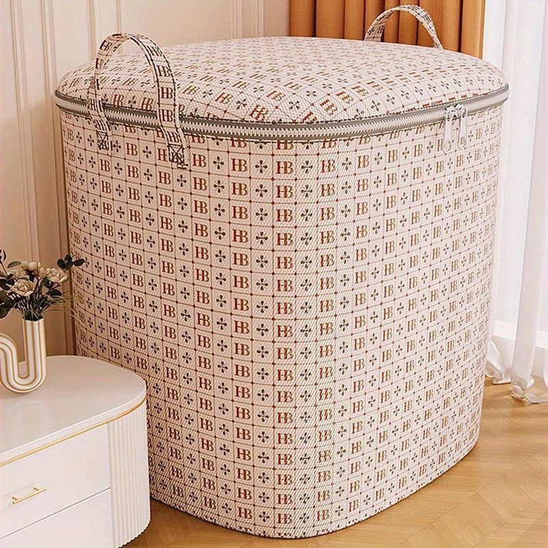 Bolsa de almacenamiento resistente al agua para ropa y edredones, organizador versátil con cremallera