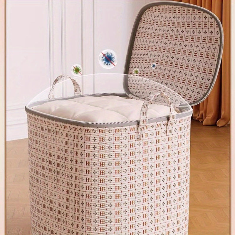 Bolsa de almacenamiento resistente al agua para ropa y edredones, organizador versátil con cremallera