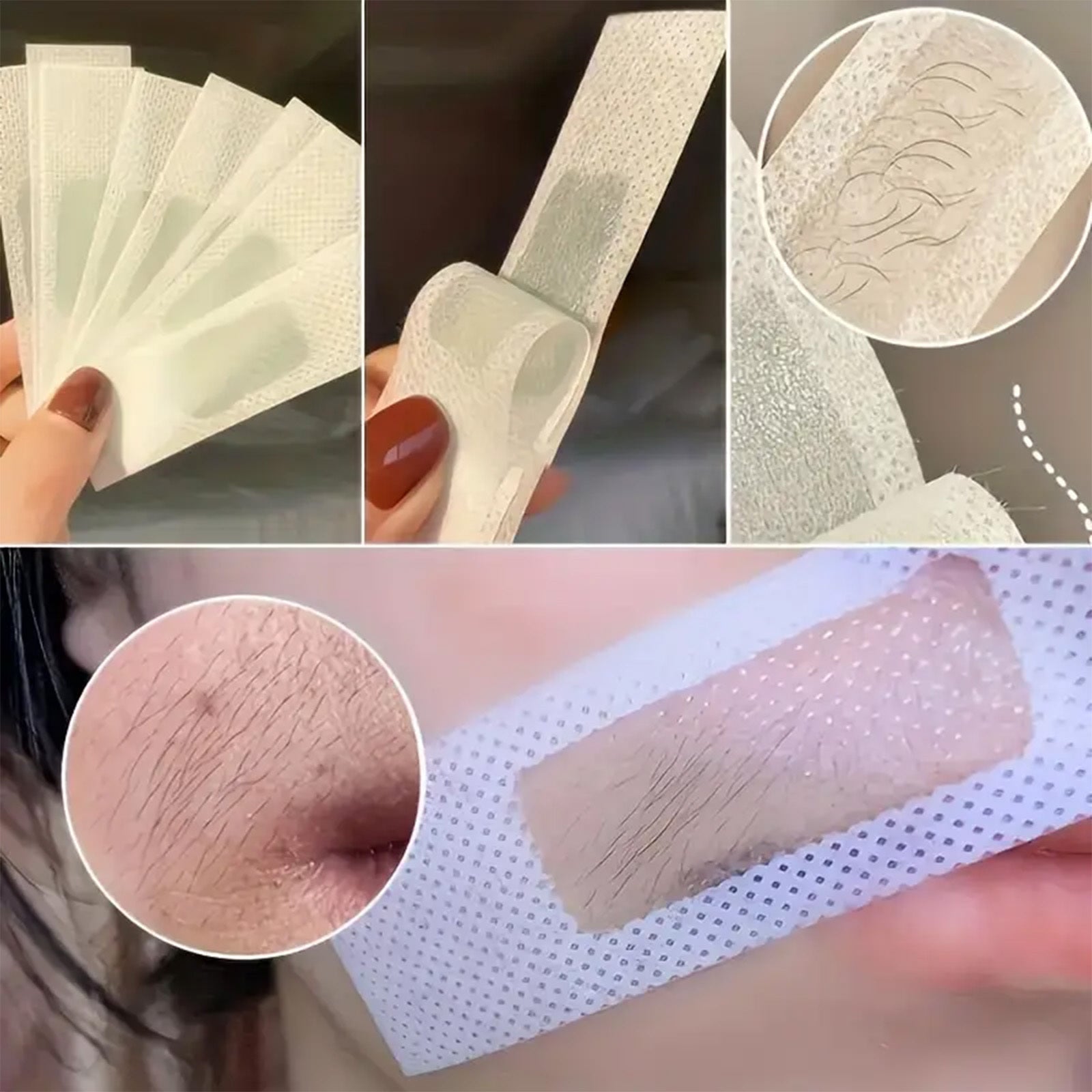 Multi-Purpose Depilatory Wax Paper for Face Body Bikini Line