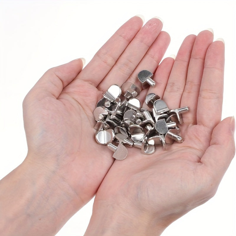 Pasadores de soporte en forma de L de metal, de 5 mm, para armarios, estanterías y armarios