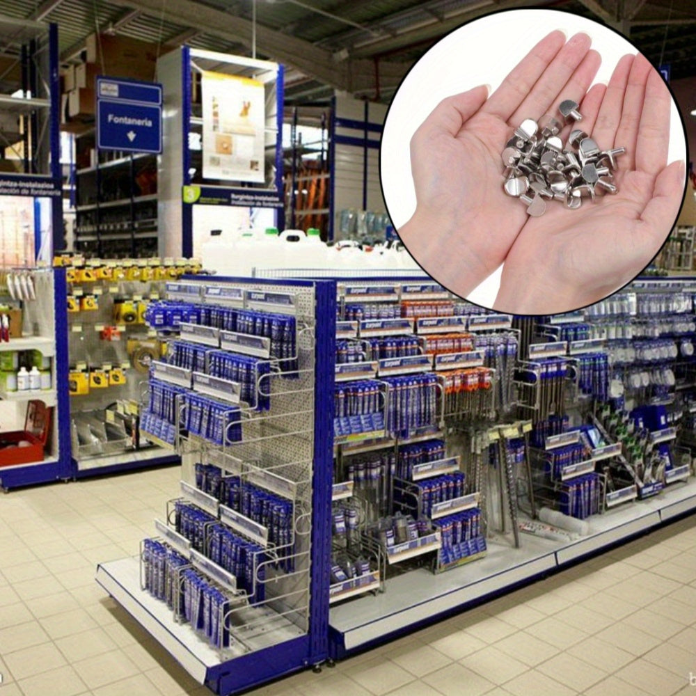 Pasadores de soporte en forma de L de metal, de 5 mm, para armarios, estanterías y armarios