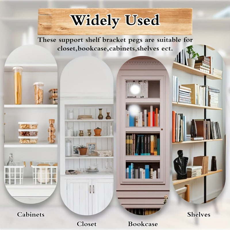 Pasadores de soporte en forma de L de metal, de 5 mm, para armarios, estanterías y armarios