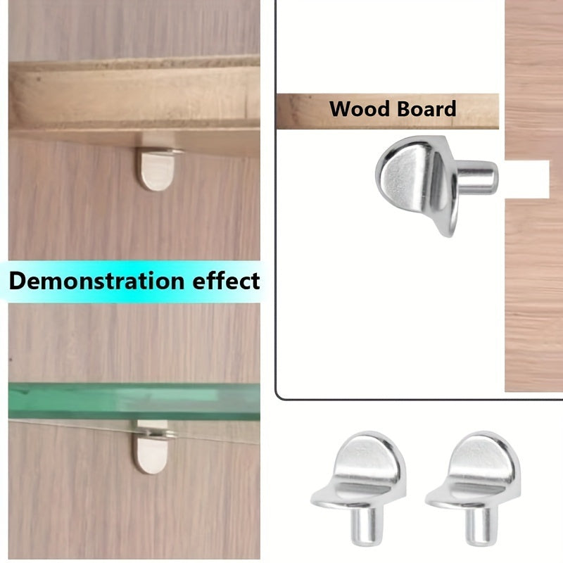 Pasadores de soporte en forma de L de metal, de 5 mm, para armarios, estanterías y armarios