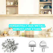 Pasadores de soporte en forma de L de metal, de 5 mm, para armarios, estanterías y armarios