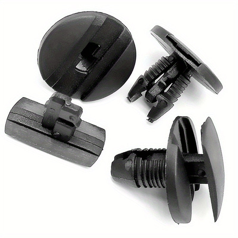 50 Pcs Plastic Fastener Clips for Car Bumpers and Fenders Black