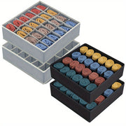 Juego de 2 divisores de tela para cajones para almacenamiento y organización en armario