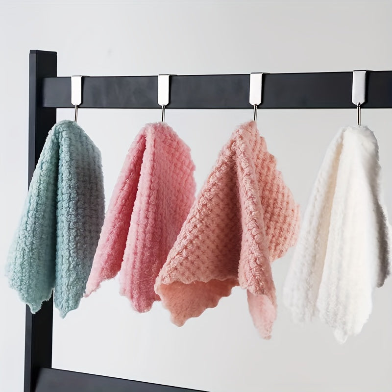 10 Pack Kitchen Cleaning Cloths Durable Absorbent Stain and Grease Removal