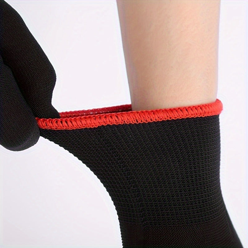 Breathable Nylon Work Gloves 12pcs Set No Coating BPA Lead Free for Construction Gardening