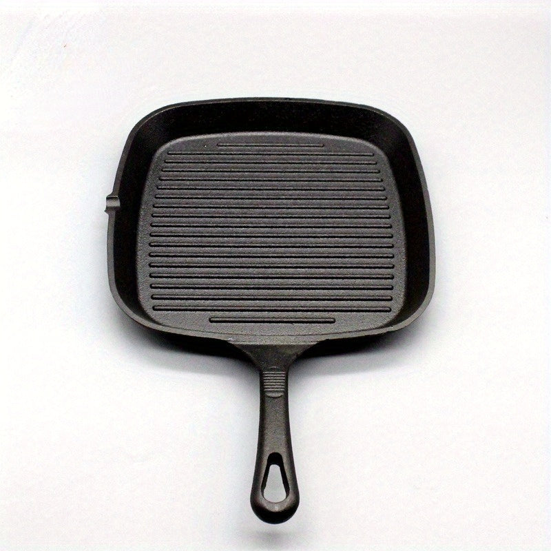 Cast Iron Grill Pan Skillet Oven Safe Non-Stick Induction Ready for Steaks