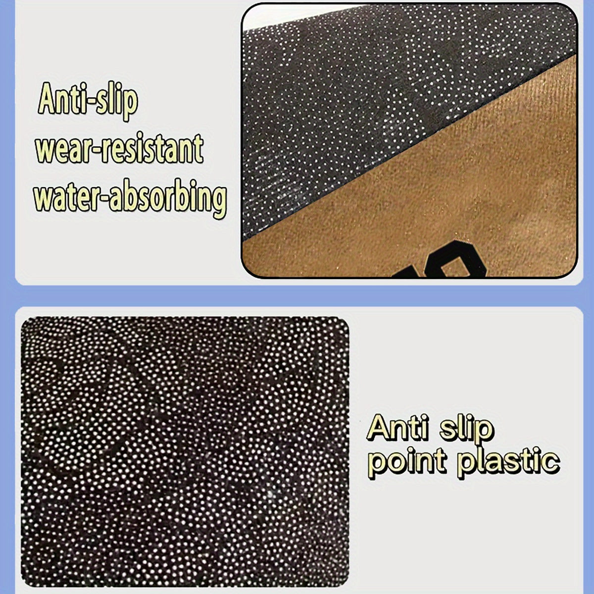 Welcome Mat with Dog and Gun Pattern Anti-Slip Absorbent Crystal Velvet for Entrance and Bedroom