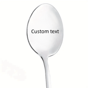 Personalized Stainless Steel Spoon Set for Couples, Holiday Gift, Tableware