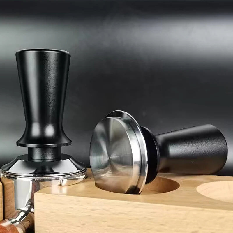 Espresso Tamper Spring-Loaded Adjustable Pressure Aluminum Handle 51mm 53mm 58mm