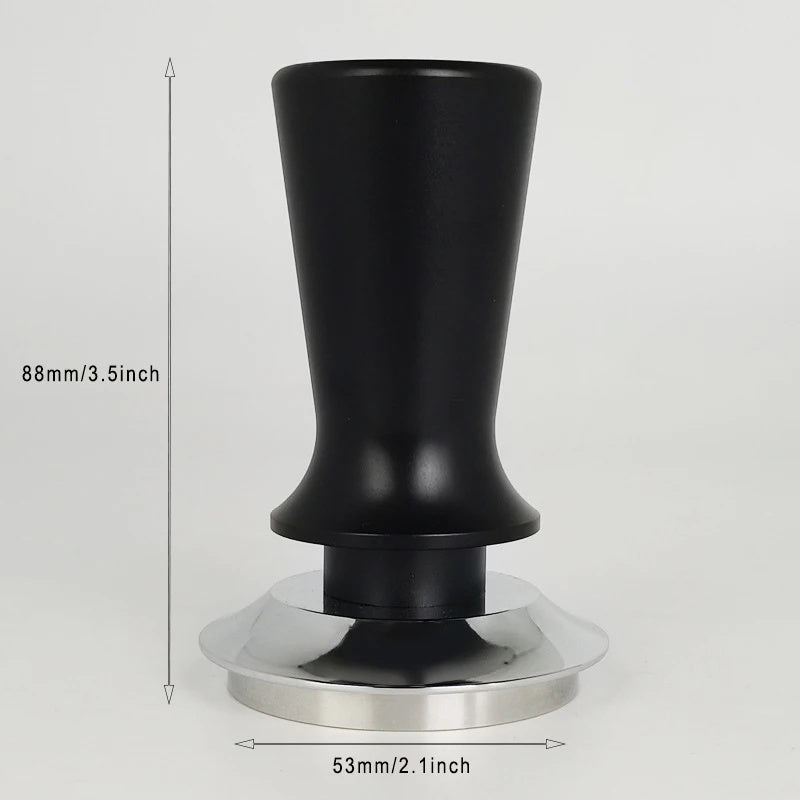 Espresso Tamper Spring-Loaded Adjustable Pressure Aluminum Handle 51mm 53mm 58mm