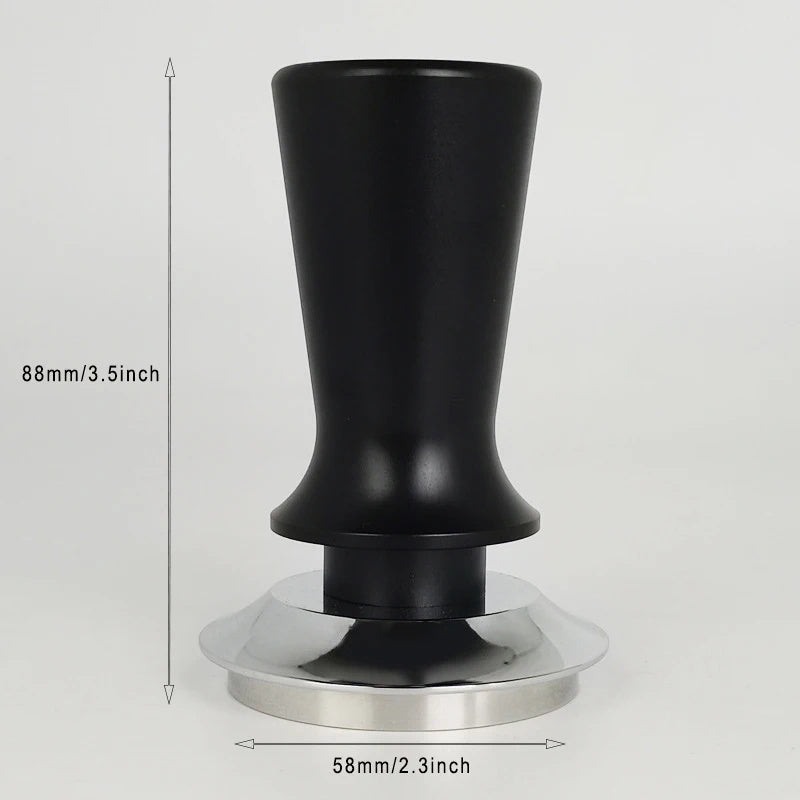 Espresso Tamper Spring-Loaded Adjustable Pressure Aluminum Handle 51mm 53mm 58mm