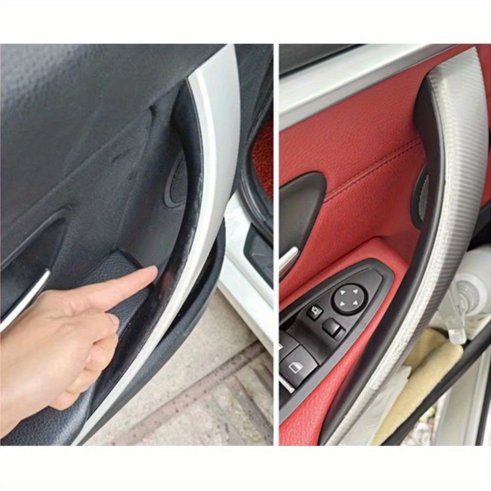 Matte Black Inner Door Handle Covers for 3 Series and 4 Series Cars